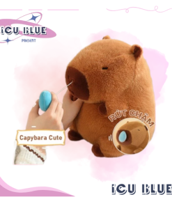 Gấu Bông Capybara Hoạt Hình Dễ Thương Ngáy capybara Chảy Nước Mũi Gấu Bông Sang Trọng Đồ Chơi Nhồi Bông